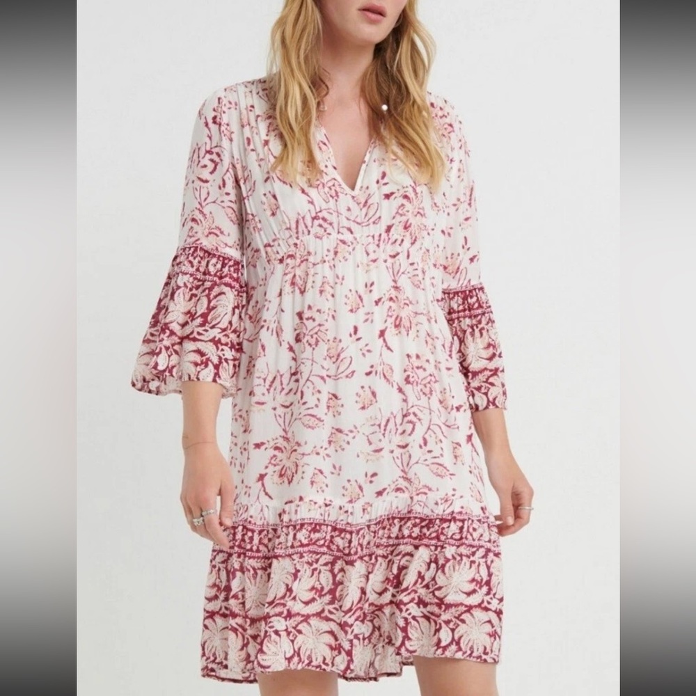Lucky Brand Floral Peasant Dress